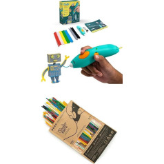 3Doodler Start+ Essentials Stylo + 250 Filament Refill Strands - Children's 3D Printing Bundle with Assorted Colours, Creative STEM Tool for Home, Art and Learning Set for Boys and Girls from 6 Years