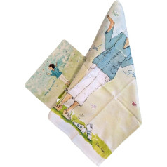 Sweetdesign 2-Piece Set Breakfast Board and Tea Towel Humorous Gift Set with Motifs by Karin Tauer: Beautiful Moments