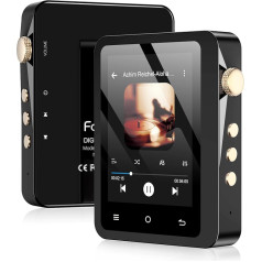 HiFi MP3 Player with Bluetooth 5.3, Lossless DSD High Resolution Digital Audio Music Player, Portable 64GB Audio Player with 2.8 Inch Touch Screen, Supports up to 256GB