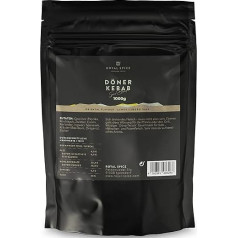 Royal Spice Doner Kebab Spice 1000 g - Intensive Spice with Authentic Aroma and High Herbal Content for Chicken, Veal, Turkey, Minced Meat, Kofte Spice & to Taste Vegetables Mediterranean