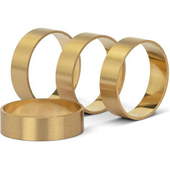 Napkin Rings Set of 8 | High Quality Brass | Elegant Design | Perfect Accents for Weddings, Dinner Parties, Holidays Special Occasions (Gold, 8)