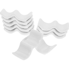 Set of 10 Ceramic Chopstick Holders Spoon Fork Rest Piece Porcelain Cutlery Holder Table Accessories for Kitchen Restaurant Dining Room