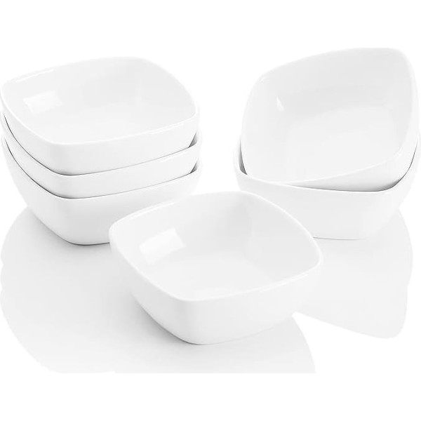 Malacasa Ramekin Series Set of Decorative Porcelain Dessert Dishes / Tapas and Finger Food / Starter Bowls