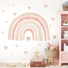 Little Deco DL5013 Wall Sticker Rainbow Design 4 L
