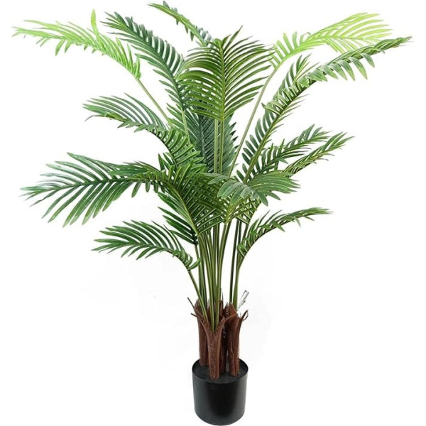 Leaf Large Artificial Palm Tree Natural Areca 110cm