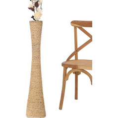 Leewadee Large Floor Vase for Decorative Branches Tall Standing Vase Design Wooden Vase Water Hyacinth