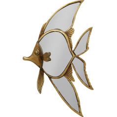 Kare Design Wall Object Pisces Gold Mirror Living Room Decoration Fish Design Wall Decoration Vintage Style 39 x 24 x 3 cm (H x W x D)