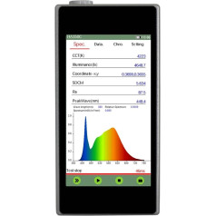 Spektrometer, Tragbares Spektrometer HA350C, Hochpräziser LED-Lichttester, UV-VIS-Spektralphotometer