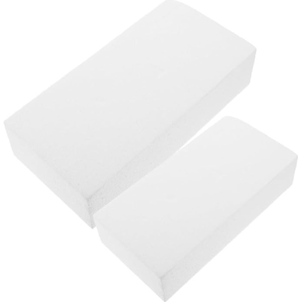 SEWACC Pack of 10 Rectangular Foam Blocks Foam Shapes Arrangements of Foam Blocks Foam Flower Bricks Wedding Sheet Wedding Bingo Accessories for Party Foams Sculptor Block White