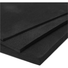 Eva Panels, Thickness 1/2/3/5/10 mm, EVA Foam Panels, Sound-Absorbing Noise Absorption, Foam, Craft EVA Panels, Handmade Model Building Material, 1 Piece (Black, Thick 10 mm, 25 x 100 cm)
