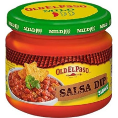 Old El Paso Tortilla Salsa Dip Chunky - Mild Spicy Tomato Salsa with Pieces - 1 x 312g