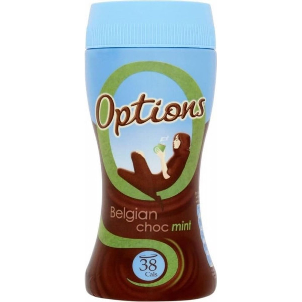 Options Belgian Chocolate Mint Instant Hot Chocolate Drink (220G)
