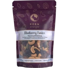KERNenergie Blueberry Fusion Nut/Fruit Mix in Fresh Bag, Nut Mix Unsalted from Blueberries, Cranberries, Freshly Roasted Pecans, Cashews and Pistachios, 180 g