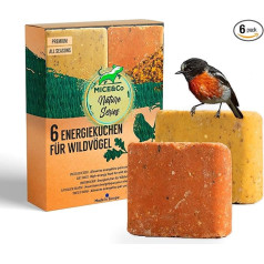 Mice&Co Energy Cake for Wild Birds - Natural Suet Cake for Wild Birds, Bird Buffets Bird Food with Seeds, Bird Food Garden | Pack of 6