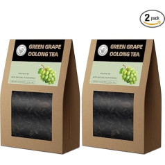 HANFANGLING Grape Oolong Tea, Pack of 2, Natural Loose Tea, Promotes Metabolism, Relieves Fatigue, Anxiety and Stress, Promotes Blood Circulation and Improves Immunity
