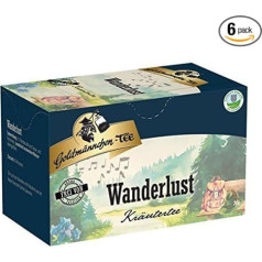 Goldmännchen Tee Wanderlust 20 Individually Sealed Tea Bags Pack of 6 (6 x 30 g)