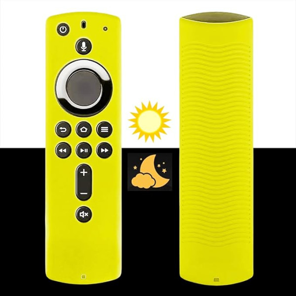 4K 3rd Generation Silicone Remote Control Case Cover for 4K 3rd Generation Shock Proof Lightweight Non-Slip Shockproof Yellow