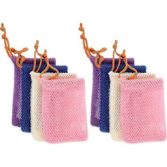Seifennetzhalter und Einfach zu Verstauen Schnelltrocknend 8 Stück aus Nylon mit Kordelzug für Täglichen Gebrauch zu Hause