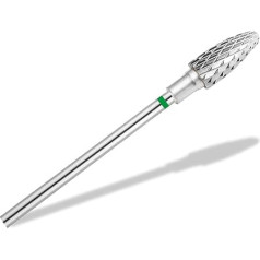 Carbide Nail Cutter Bit Manicure Nail Art Grinder Nail File with Cross Toothing Cones Shape Pedicure Attachment Sanding Body for Working on Gel Nails and Acrylic Nails (Coarse)