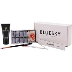 Bluesky Gum Gel Nail Extension Kit, Coraline - 60 g, Poly Gel Nail Kit, Perfect for Beginners and Salon Professionals, Contains: Polygel, Dual Shapes, Brush Applicator, Nail File & Cuticle Pusher