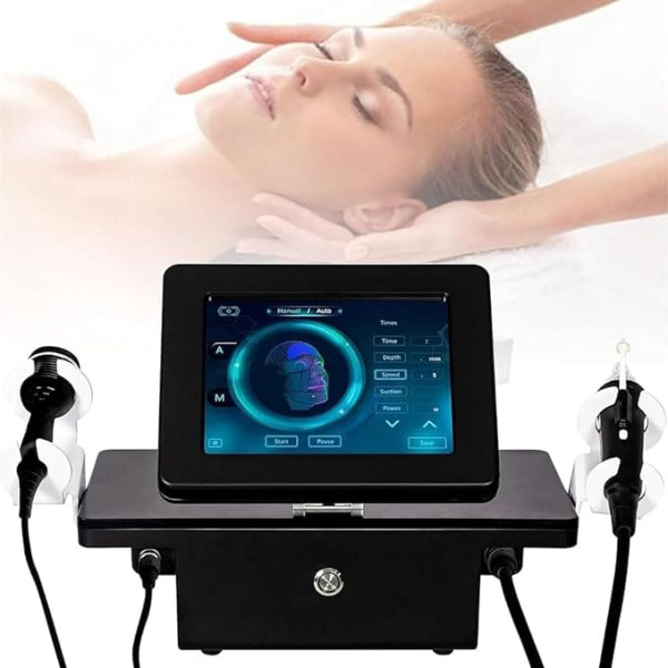Fractional RF Microneedling Maschine Zur Gesichtsverjüngung - Professionelles Gerät Zur Faltenentfernung, Dehnungsstreifenbehandlung Und Hautlifting Therapie