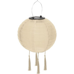 Gartenbeleuchtung Solarlampe Wasserdichte Outdoor Hängelampe Festival Dekoration Gartenlampe Rasen Garten(Beige)