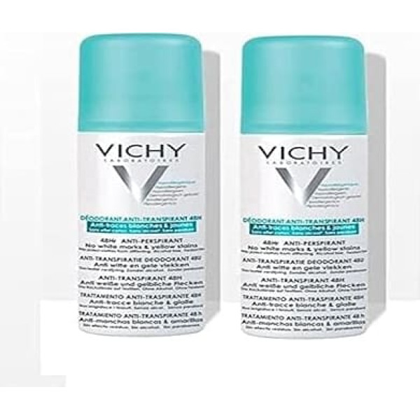 Vichy 48 Hours Anti-Transpirant/Spots Set contains Two Deodorants