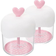 TEHAUX Face Foam Maker, Pack of 2, Transparent Foam Cup with Heart Shape, Manual Frother for Liquid Cleaning Products and Daily Skin Care