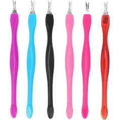 GALPADA Cuticle Remover 30 Pieces Cuticle Fork V-Shaped Stainless Steel PP Handle Nail Care Manicure Pedicure Tool for Home Salon Foot and Hand Care