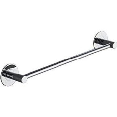 Modern Chrome Towel Rail, 3M Self Adhesive with Patented Glue No Drilling, 40cm / 15.7