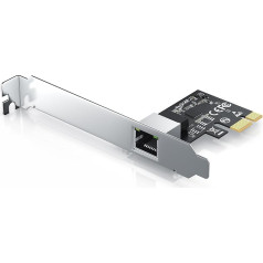 CSL - PCIe Network Card 2.5GB Base T - 2.5G Ethernet Port - 2500/1000/100Mbps PCI Express Ethernet Adapter - Windows 11/10/8.1/8/7, Win Server 2022/2019/2016, Linux