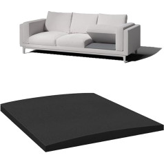 Sofakissen aus hochdichtem Schaumstoff, 50 x 50 cm, Unterkissen für durchhängende Sitze, erhöht den Komfort und verlängert die Lebensdauer, Schwarz (1)