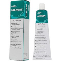 Molykote 33 Medium 100g Medium Lubricant, 33M Low Temperature Grease, Light Load Metal to Metal to Plastic for Lubricating Electrical Cable Bearings, Off White