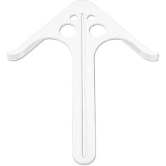 ABS Wood Center Finder Tool with Ergonomic Handle, Precise Positioning for Round/Square and Projects, Cutting Guide for Wood