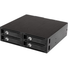 StarTech.com 4x Hard Drive Mobile Rack for 2.5 Inch SATA / SAS Drives - Mobile Rack Backplane for SATA II and III