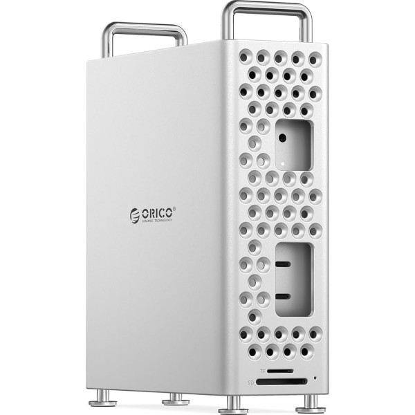ORICO MiniPro Mac mini M4 Docking Station & Stand with 2TB Storage Extreme SSD, 10Gbps USB-C Hub, Vertical Aluminium Protective Case Compatible with Mac Mini M4/M4 Pro - MS10