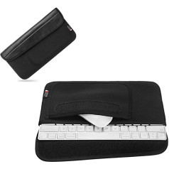Waterproof and Dustproof Carry Bag Travel Bag Storage Case Organiser Holder with Mouse Holder Bag Keyboard Case for Apple Wireless Bluetooth Keyboard 2 and Mouse