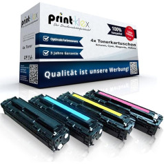 4 x XXL Toner Cartridges for HP Colour LaserJet CM2320 EI MFP CM2320 FXI MFP CM2320 N MFP CM2320 NF MFP CM2320 WB MFP CM2320 WBB MFP Black Cyan Magenta Yellow Toner Saver Set