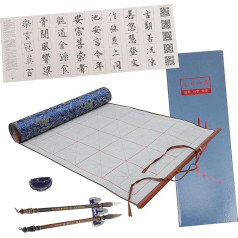 TOYANDONA Wiederverwendbares Kalligraphie Satz Wasser Schreib Tuch Aus Satin Für Anfänger Kinder Chinesische Pinselmalerei Übungsmatte