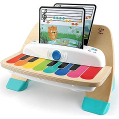 Baby Einstein, Hape, Magic Touch Piano Wooden Toy, Music Toy Piano Made of Wood for Children, Musical Instruments with 3 Sheets and 6 Songs, Activity and Sensory Toy, from 6 Months
