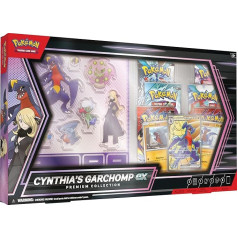 Pokemon TCG: Cynthia's Garchomp ex Premium Collection - 6 Packs, Stickers, Promos