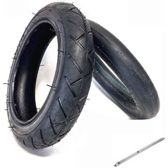 Scooter Tyres, Pneumatic Tyres Set of 2 for Baby Pram Electric Scooter Trolley