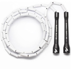 Elite SRS; Do Hard Things, Beaded Jump Rope - Adjustable Jump Ropes for Fitness with Unbreakable Handles and Shatterproof Beads - Perfect Addition to Your Exercise Equipment