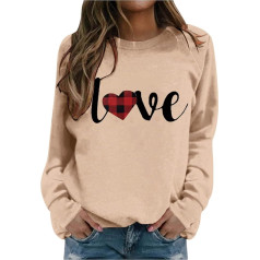 Gifts for Men and Women Long Sleeve Crew Neck Hoodie for Women without Hat