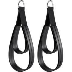 Pilates Straps für Reformer – doppelte Schlaufenpolsterung | Anti-Slip Pilates Straps mit D-Ring für Stretching, ideal für Enthusiasten, Athleten, Frauen, Anfänger und Damen, perfekt für Zuhause Gym