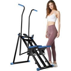 Stair Stepper for Fitness Cardio Devices at Home, Foldable Stair Climber Fitness Device with Resistance, Full Body Workout, Adjustable Handle, 150 kg Load Capacity