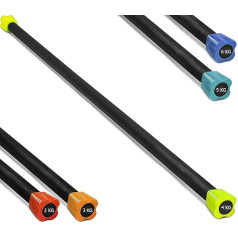 Professional Body Bar Dumbbell Bar with Weight from 2 to 6 kg for Aerobics, Yoga, Pilates | Home Gym and Gym