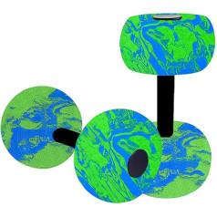 Pool Weights, Aquatic Dumbbells Set, 10.63 Inch Compact Size Foam Design, Fitness Bars for Water, Aerobics, Swimming, Muscle, Training, Recovery, Spa and Club