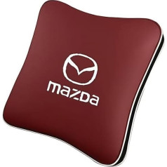 Ultralight Warm Travel Blanket for Mazda 2 III (DJ) 2014-2019, 2-in-1 Cushion Blanket, Aeroplane Blanket, Cuddly Blanket, Multifunctional Pillow, Packable Travel Blanket, Red