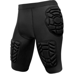 Oshhni 3D Hip Protection Compression Shorts, Comfortable EVA Buttock Padding, Impact Pad for Outdoor Sports, Skiing, Skateboarding, Snowboard